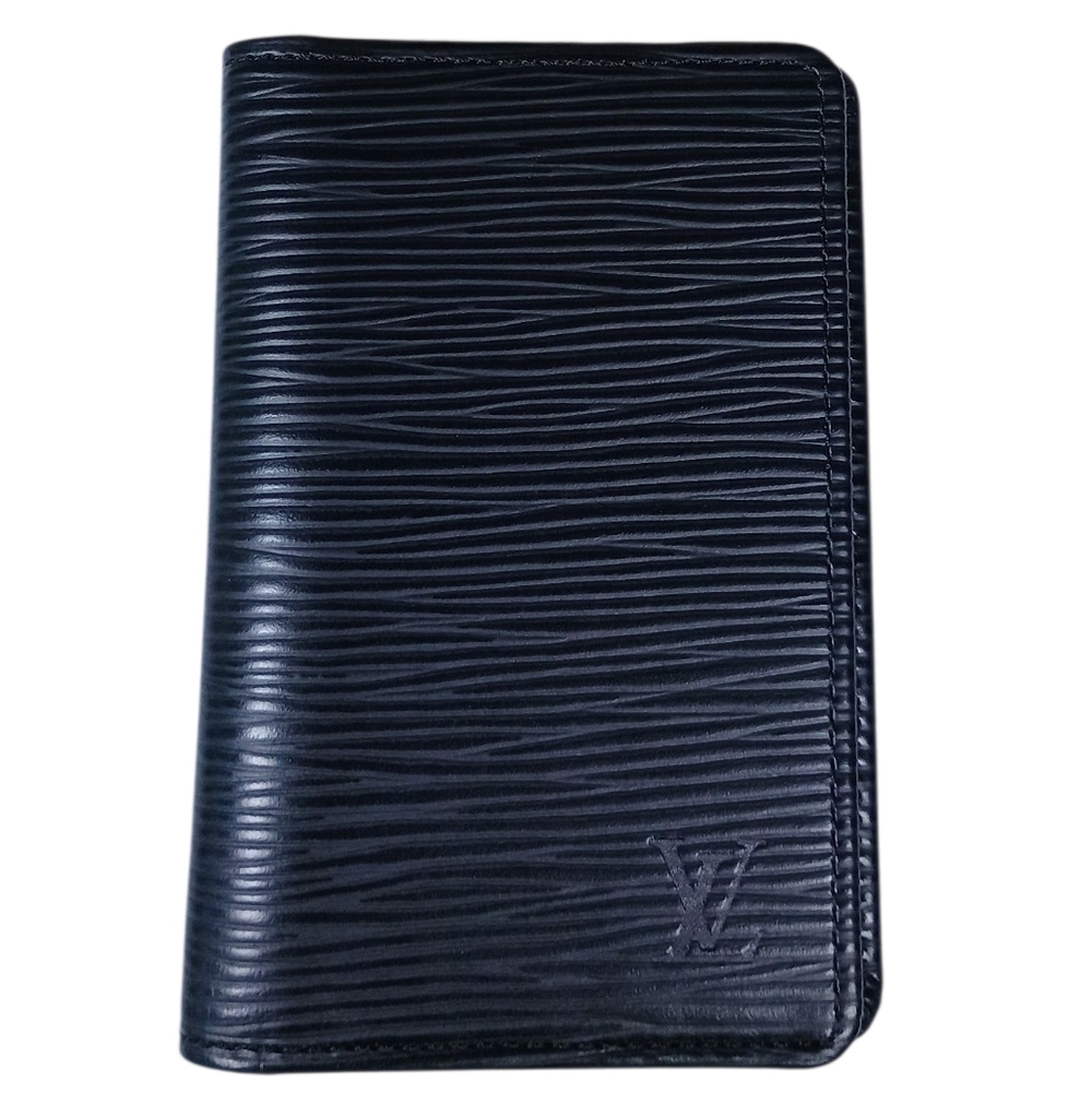 NEW! Unisex Louis Vuitton Black Epi Leather Card Holder (All Inclusion)